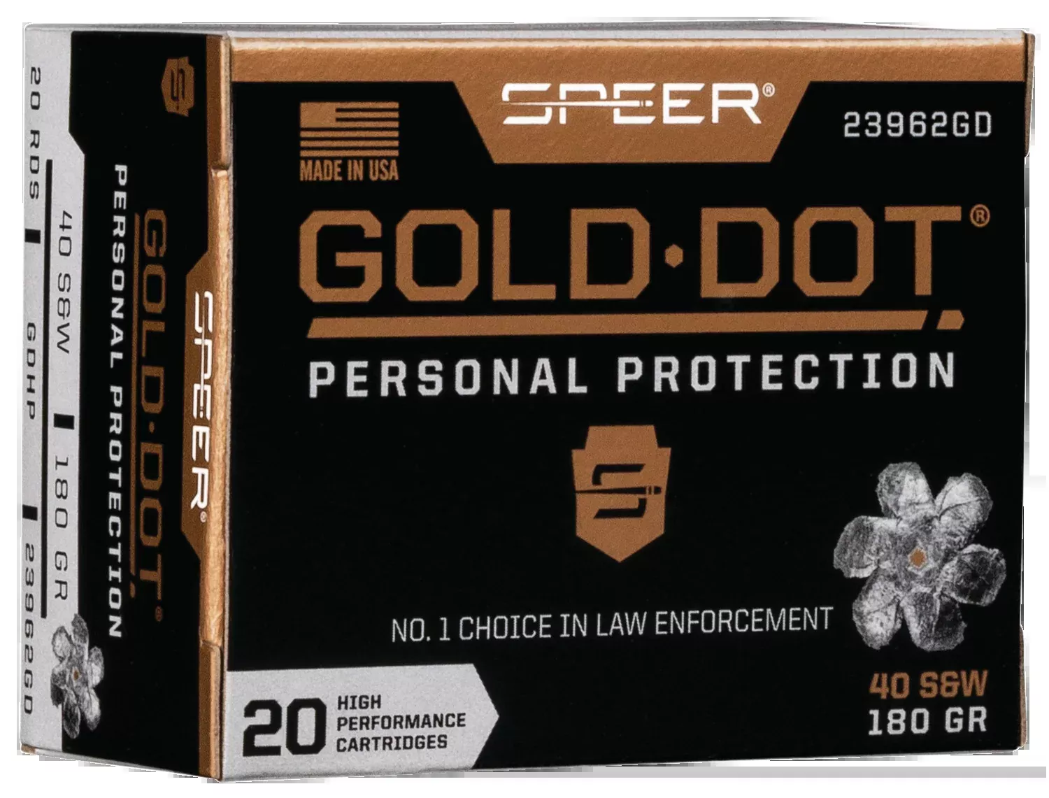 Speer Ammo Gold Dot Personal Protection 40 S&W 180gr Hollow Point - Box or Case