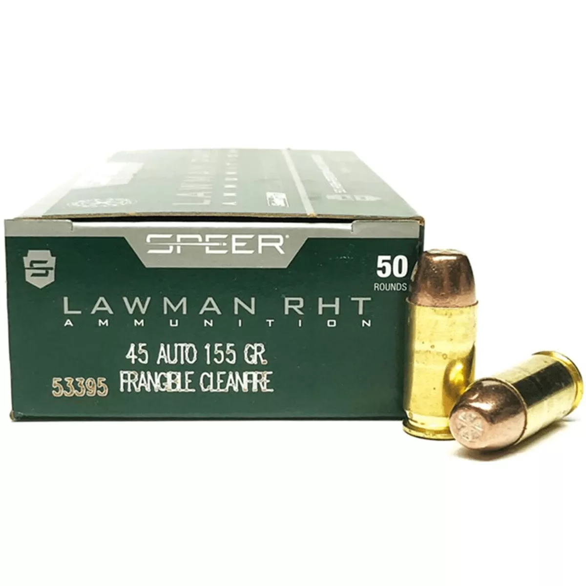 Speer Lawman RHT 45 Auto 155GR SinterFire Frangible Handgun Ammo