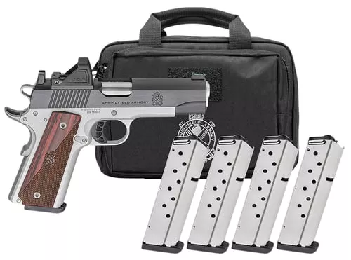 SPR 1911 RONIN AOS 9MM 4.25 BLUED/SS GEAR PAC