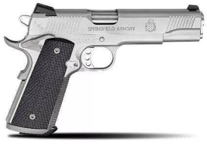 Springfied 1911-A1 Pistol 45 ACP 5" Barrel Stainless Steel Frame Fixed Combat Night Sights Semi Automatic CA Legal