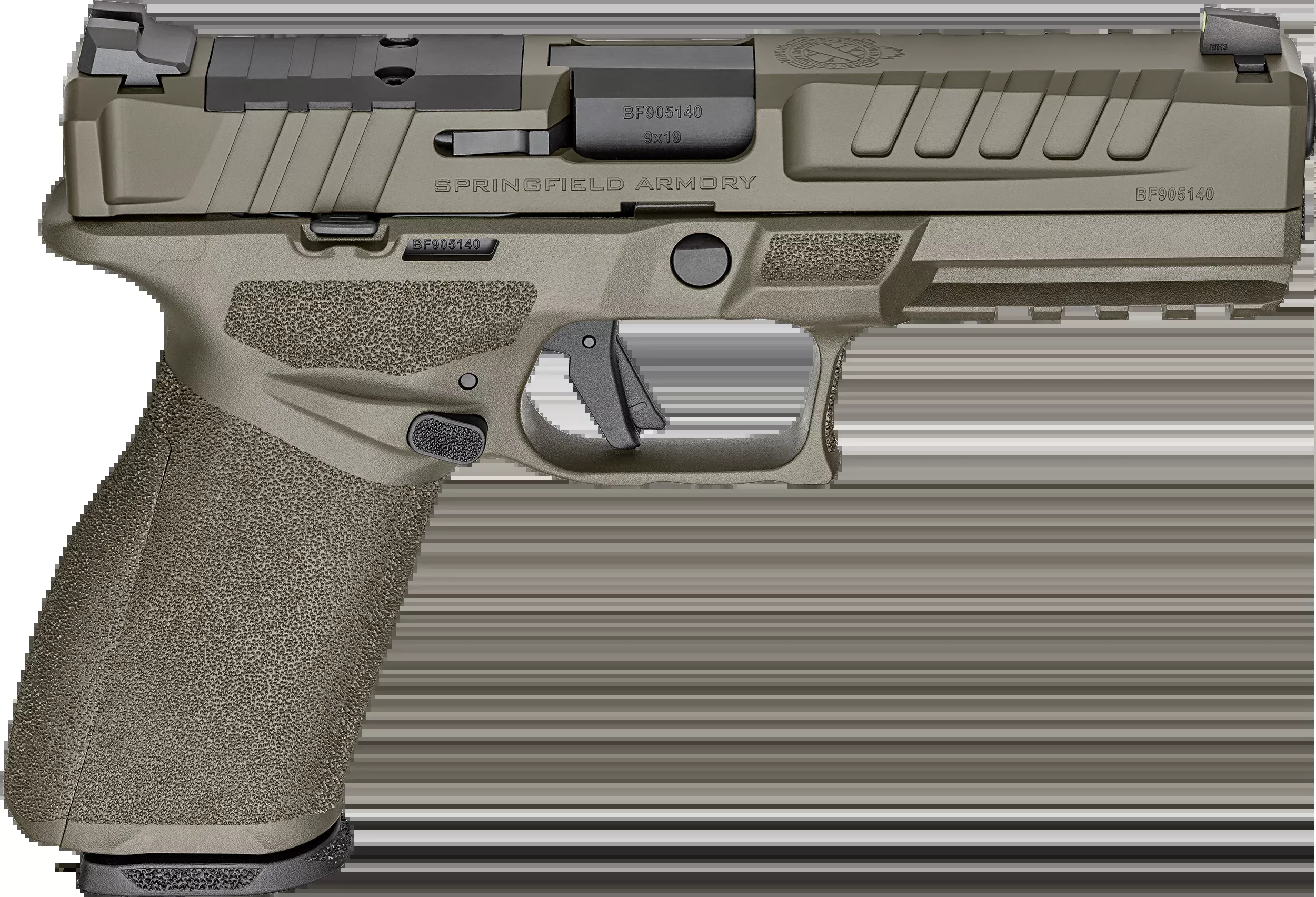 Springfield Armory Echelon 9mm Luger 4.5" 20+1 Semi-Auto Pistol - OD Green Cerakote