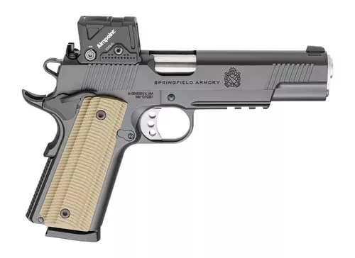 Springfield Armory PO9230COA 1911 Operator AOS 45 ACP 8+1 5" Match Grade Barrel, Carbon Steel Steel Frame w/Beavertail & Picatinny Rail