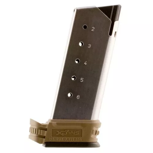Springfield Armory XD-S 6rd 45 ACP SS/FDE Stainless Steel XDS5006DE