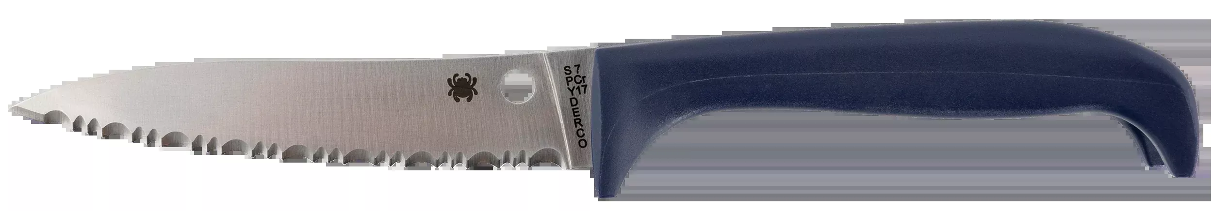 Spyderco Counter Puppy K20SPR 3.48" Serrated 7Cr17MoV Purple Plastic Fixed Blade Knife