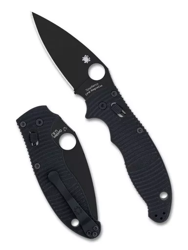 Spyderco Manix 2 Salt Ball Bearing Lock Knife 3.37" CPM MagnaCut DLC - C101GMCBKP2