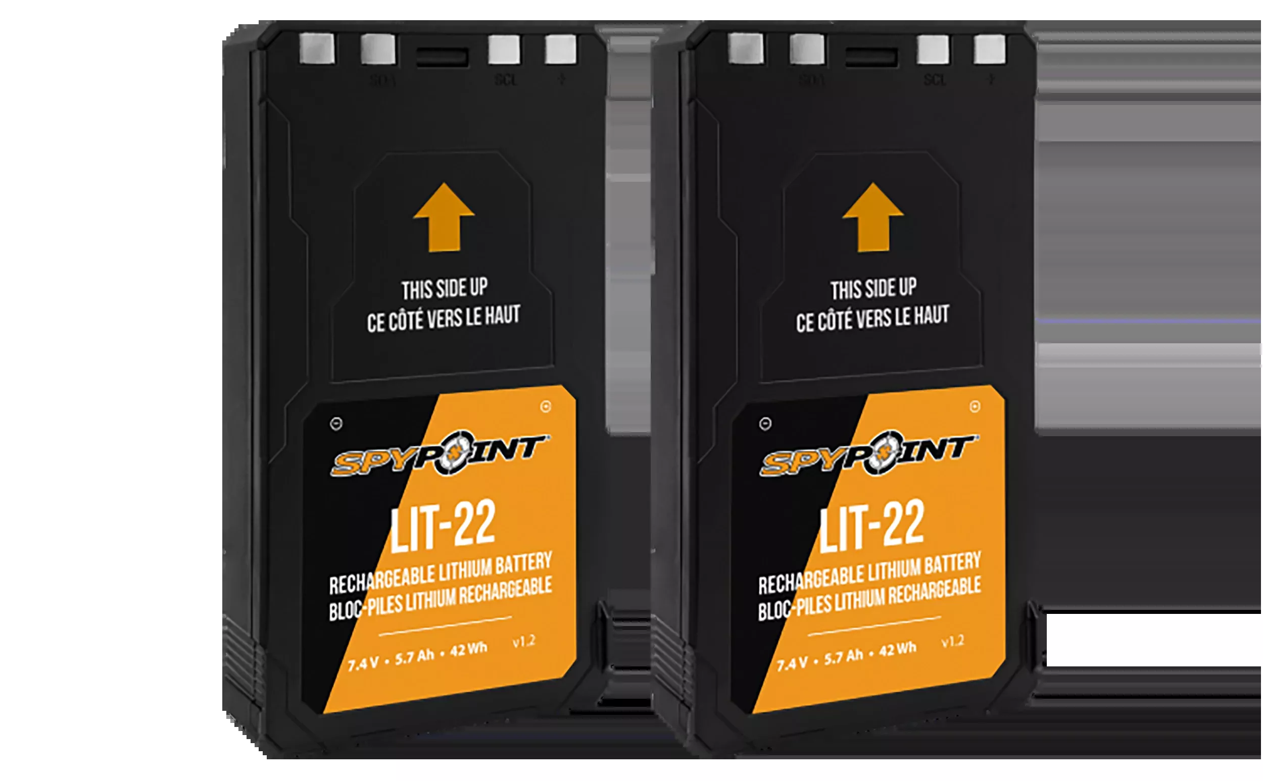 Spypoint LIT-22 Rechargeable Lithium Battery Pack 7.4V 5.4Ah - Twin Pack
