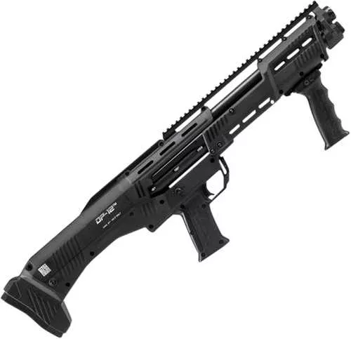 Standard Manufacturing DP-12 GenII Double Barrel Pump Repeater 12 Gauge Shotgun 16 Round Capacity Black DP12