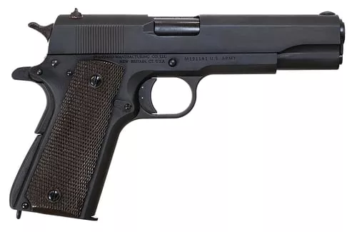 Standard Mfg1911 Government Full Size Frame 45 ACP 7+1 5" Black Steel Barrel, Black Parkerized Steel Serrated Slide, Black Parkerized Steel Frame w/Beavertail, Textured Grip