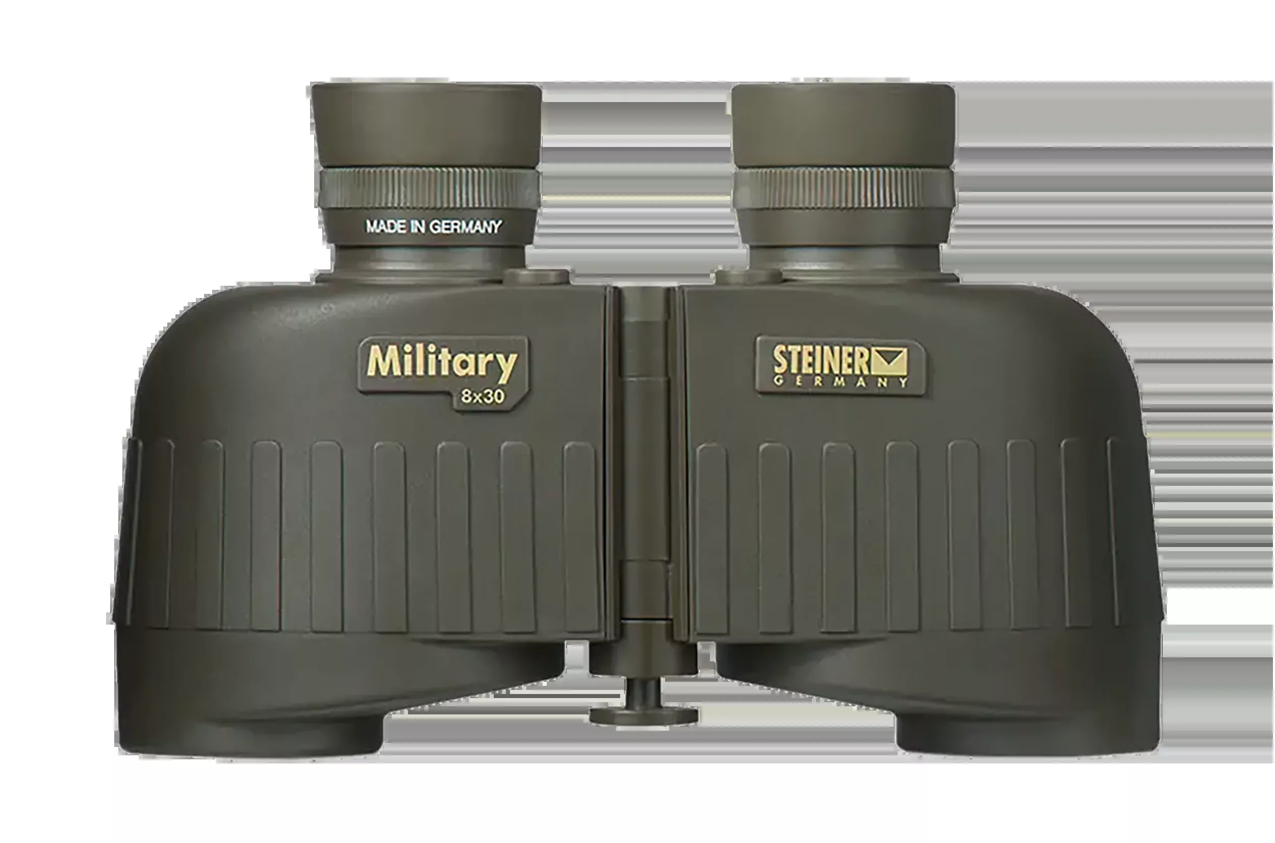 Steiner M830r 8x30mm Mil Radian Ranging Reticle Floating Prism Binocular - OD Green Rubber Armor