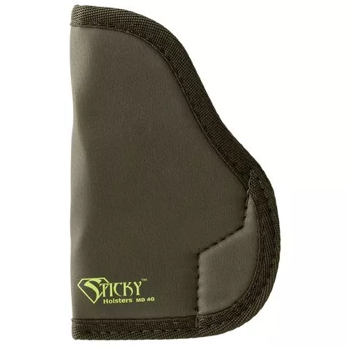 Sticky Holsters LG6SMOD LS LG-6S Black/Green Latex Free Rubber Fits 3-4" Large Auto w/Laser Ambidextrous
