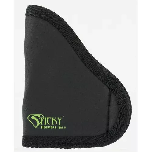 Sticky Holsters SM5MODLAS SM-5Glock 42 with Laser Latex Free Synthetic Rubber Black w/Green Logo