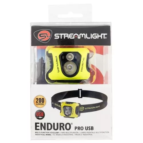 Streamlight 61436 Enduro ProUSB Headlamp with Dual Lock Box Yellow