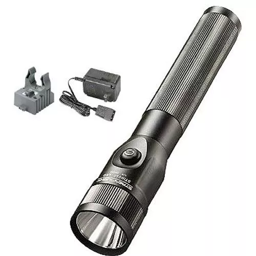Streamlight 75712 Stinger LED 425/200/100 Lumens C4 LED Aluminum Black 3 Cell Sub-C NiCd 3.6V with 12V DC Smart Charger