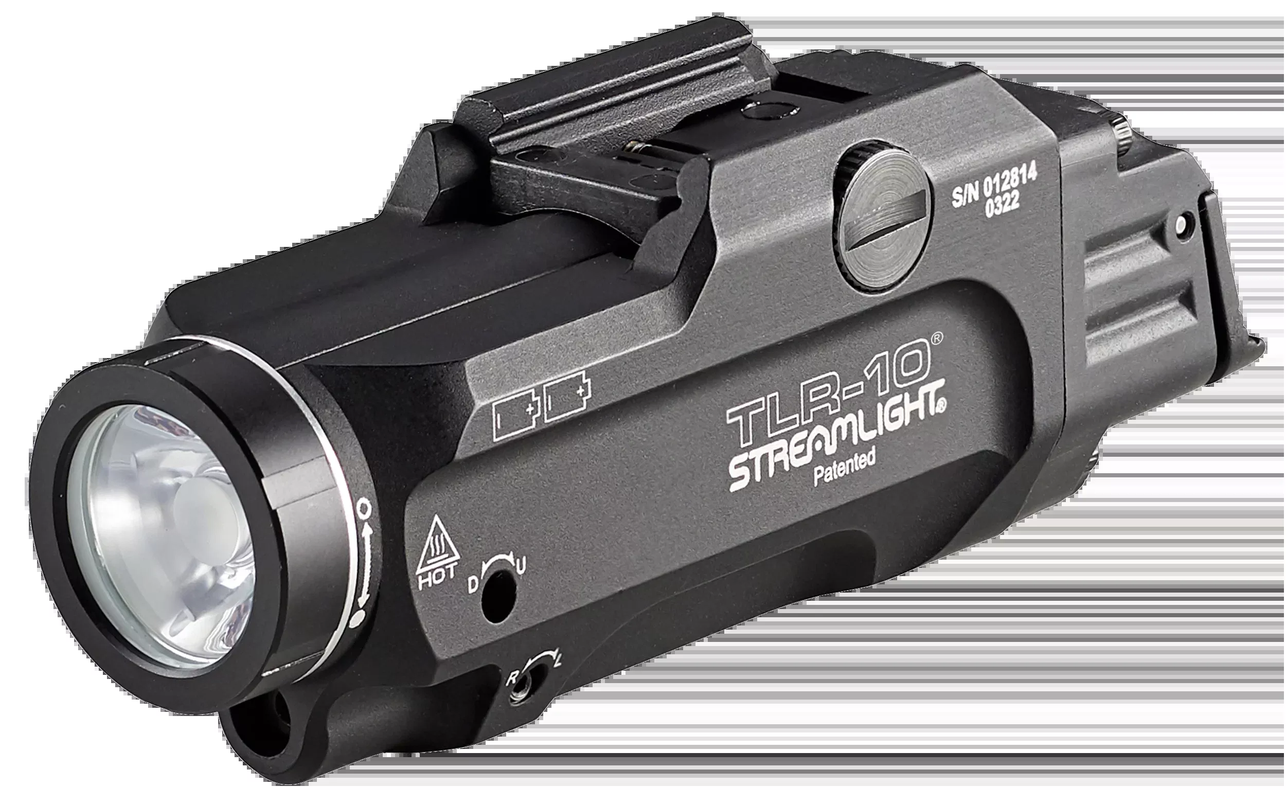 Streamlight TLR-10 Gun Light w/Red Laser 1,000 Lumens White LED Black Anodized