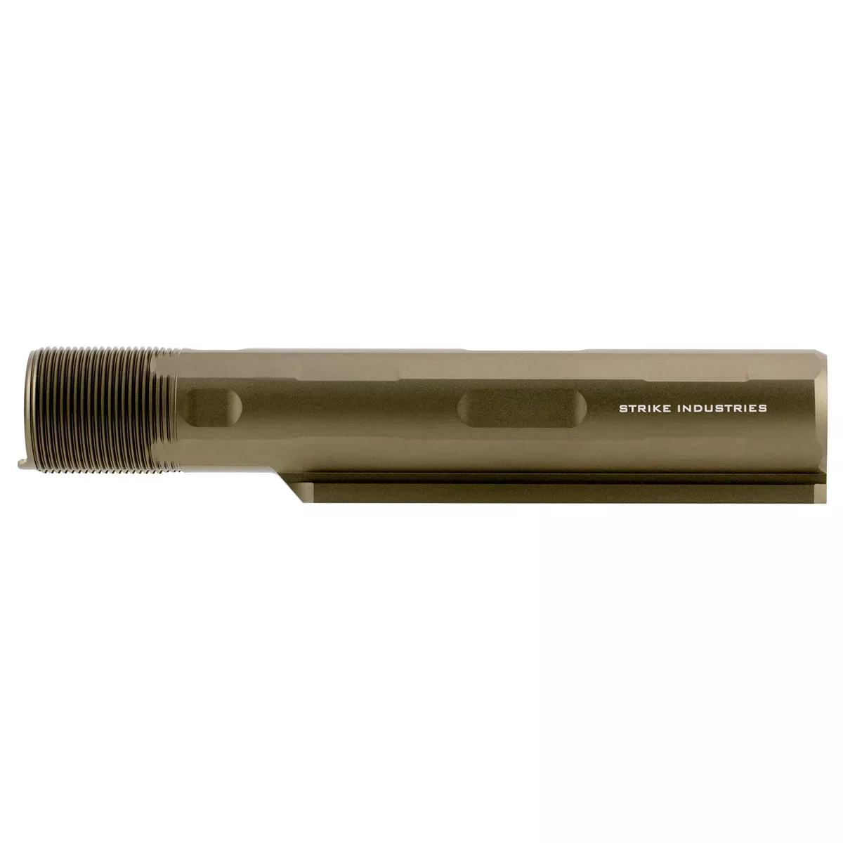 Strike Advanced Receiver Extension AR-15, AR-10 Flat Dark Earth Aluminum ARARET7FDE
