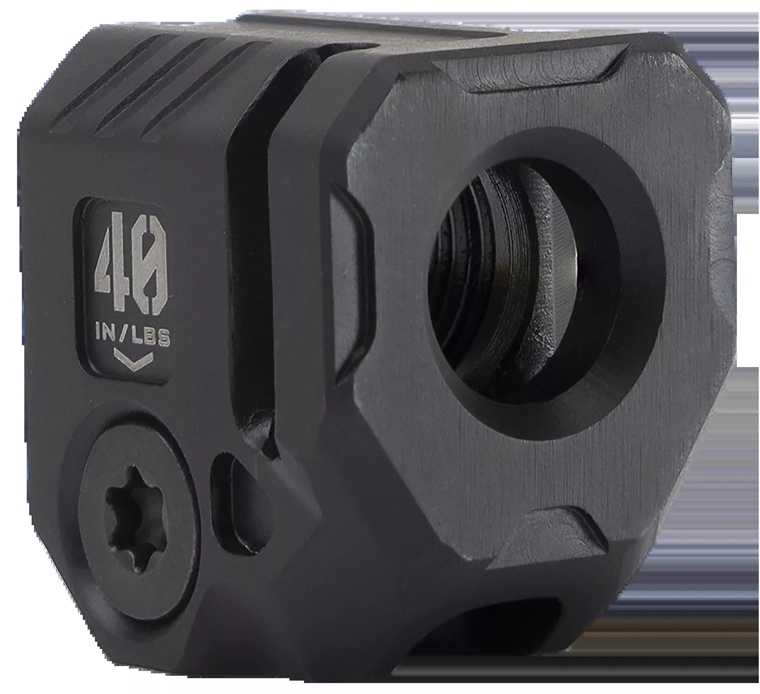 Strike Industries MCQUAD Micro Threaded Compensator 9mm/.357 SIG 1/2x28 Black