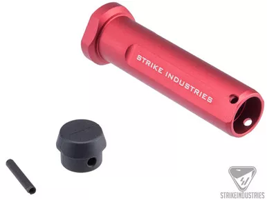 Strike Industries Red Anodized AR Mil-Spec Carbine Buffer Housing