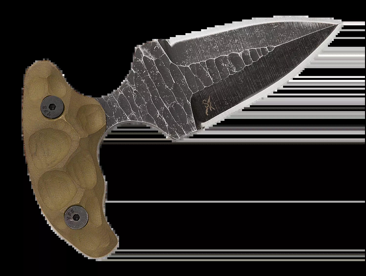 Stroup Knives SD1 OD Green/Black Cerakote 2.5" 1095 Carbon Steel Dagger Fixed Blade Knife
