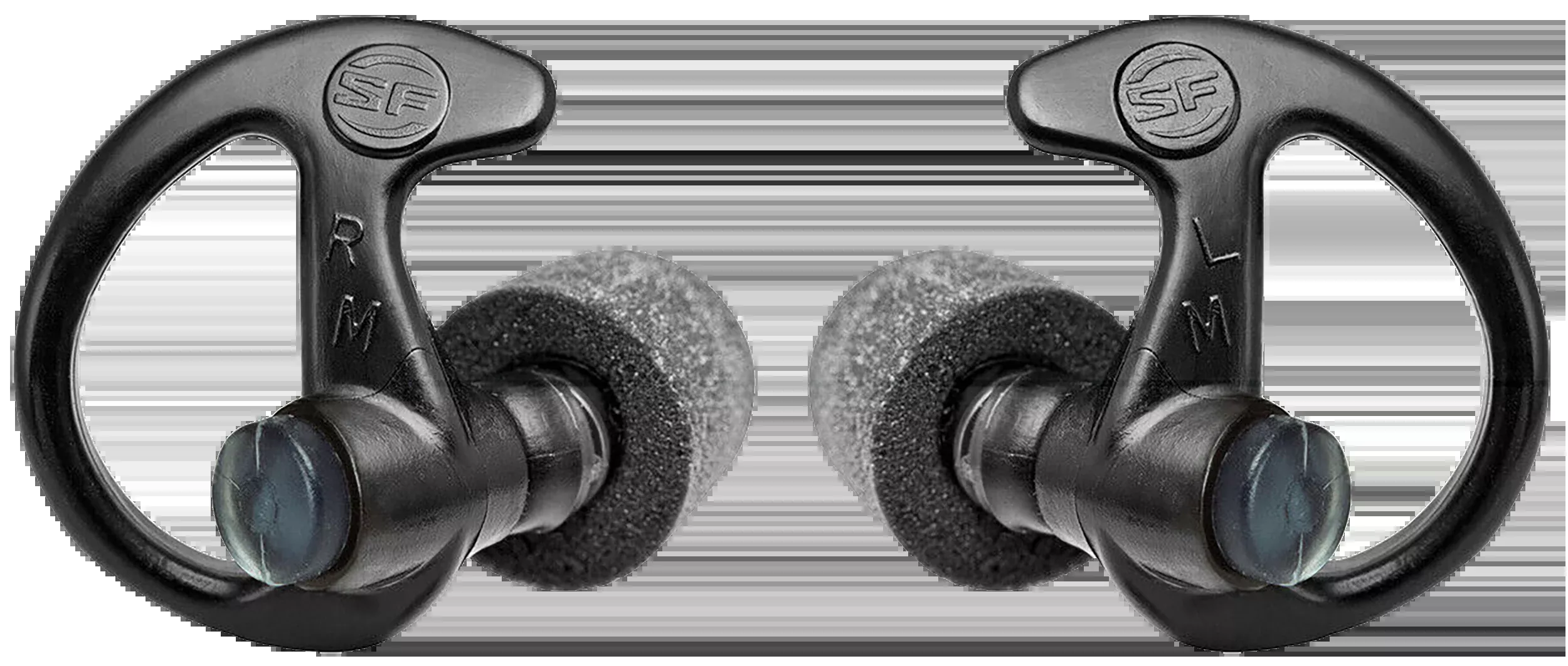 Surefire EP10 Sonic Defenders Ultra Max 30 dB Full-Block Foam Earplugs - Medium, Black