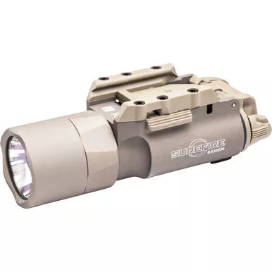 Surefire X300T-A Turbo High Candela Weaponlight - 650 Lumens, 66,000 Candela, Lever Latch Attachment, Matte Tan Finish