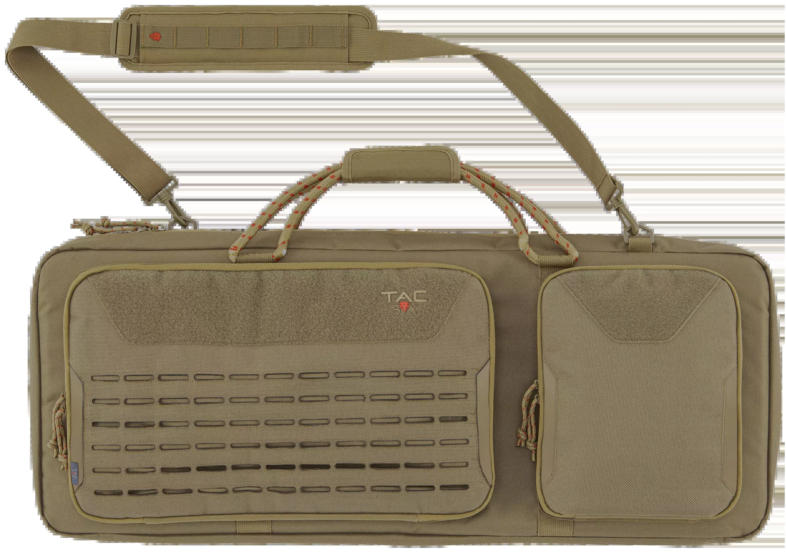 Tac Six 10830 Squad 32" Tactical Rifle Case Coyote 600D Polyester Lockable