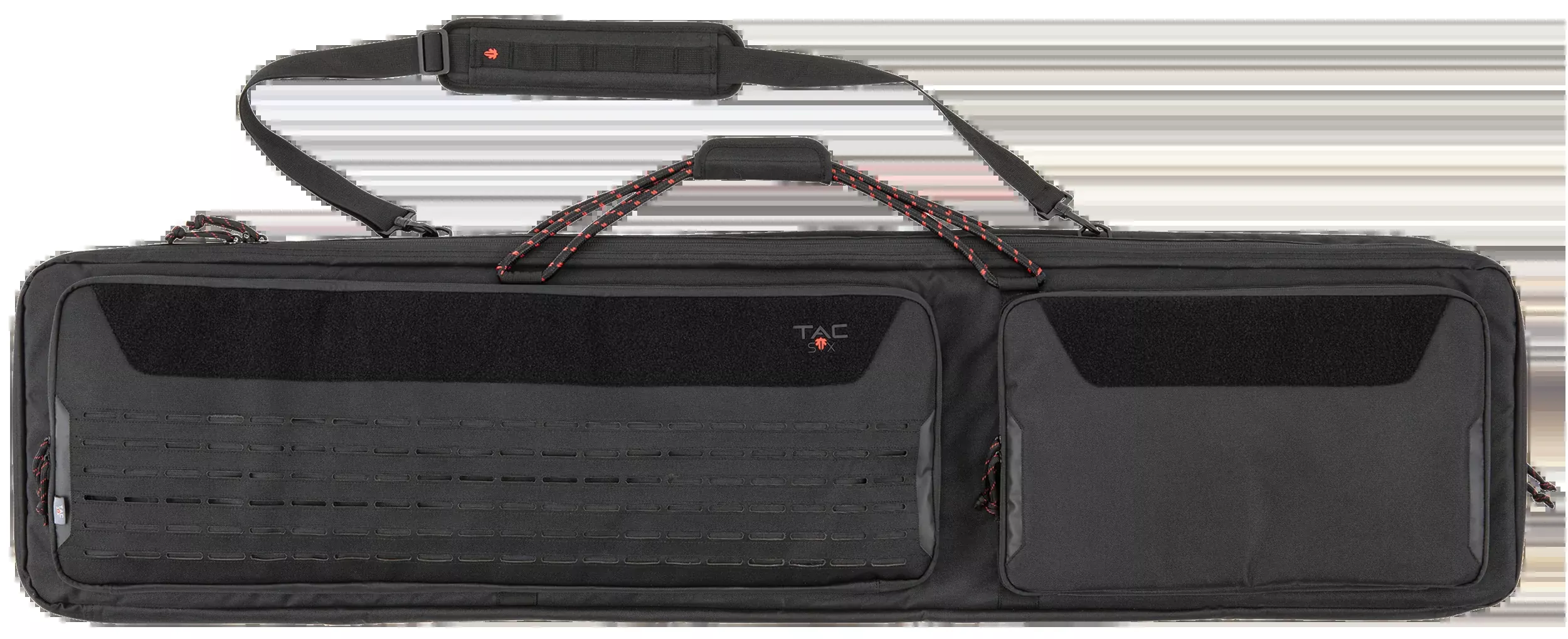 Tac Six 10834 Unit 55" Tactical Rifle Case Black 600D Polyester - 2 Rifles