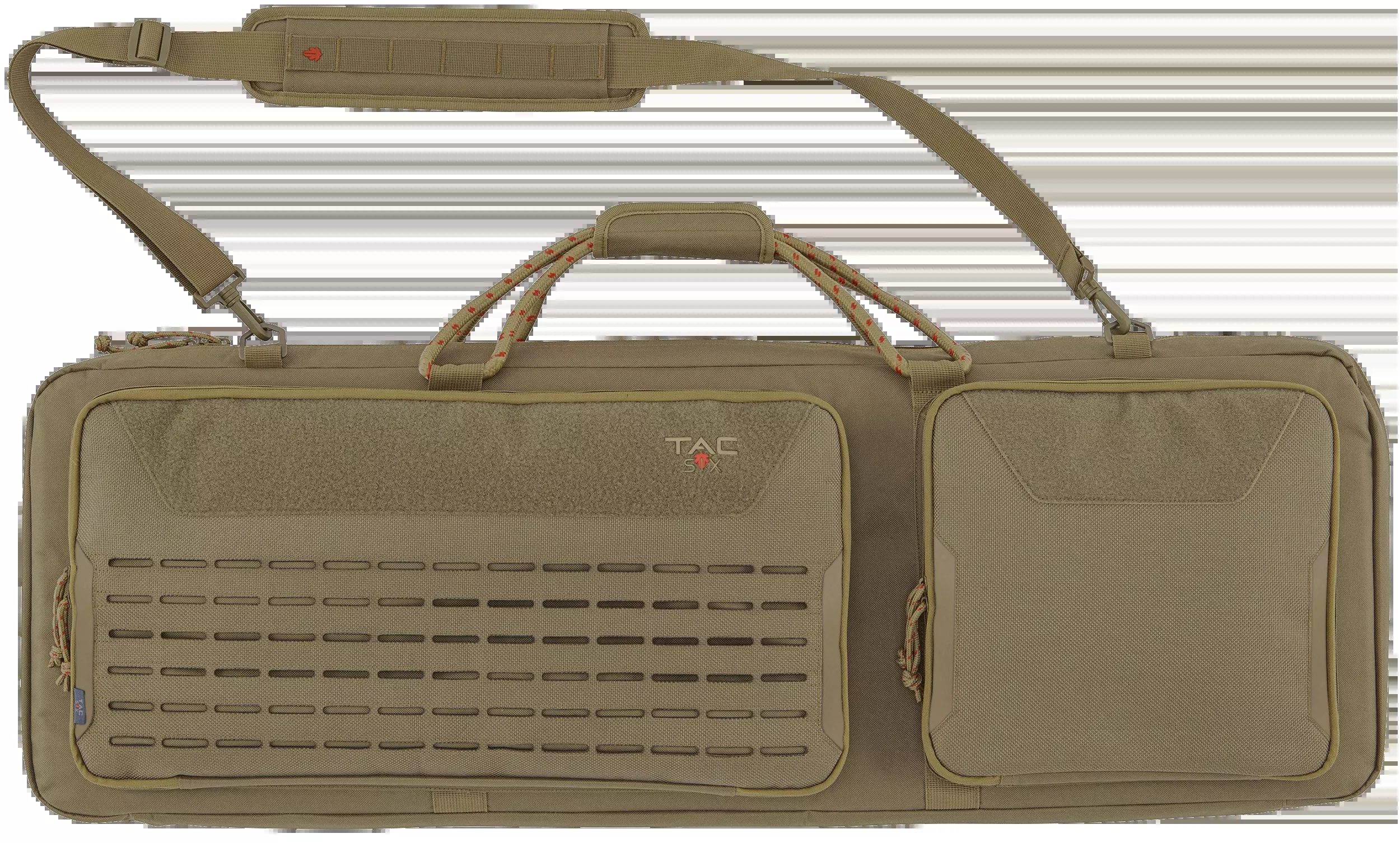 Tac Six Squad 38" Tactical Rifle Case - Coyote 600D Polyester Lockable