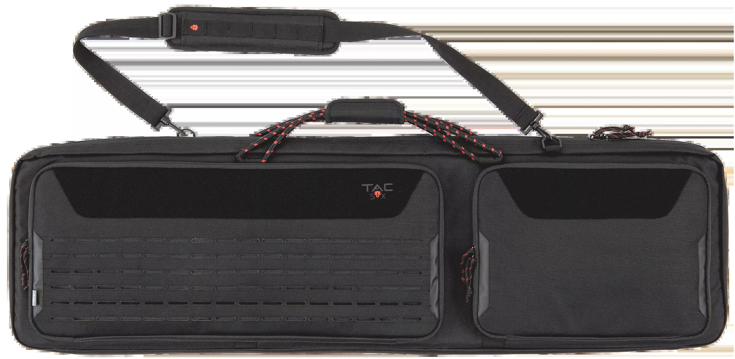 Tac Six Squad 46" Tactical Rifle Case Black 600D Polyester Lockable