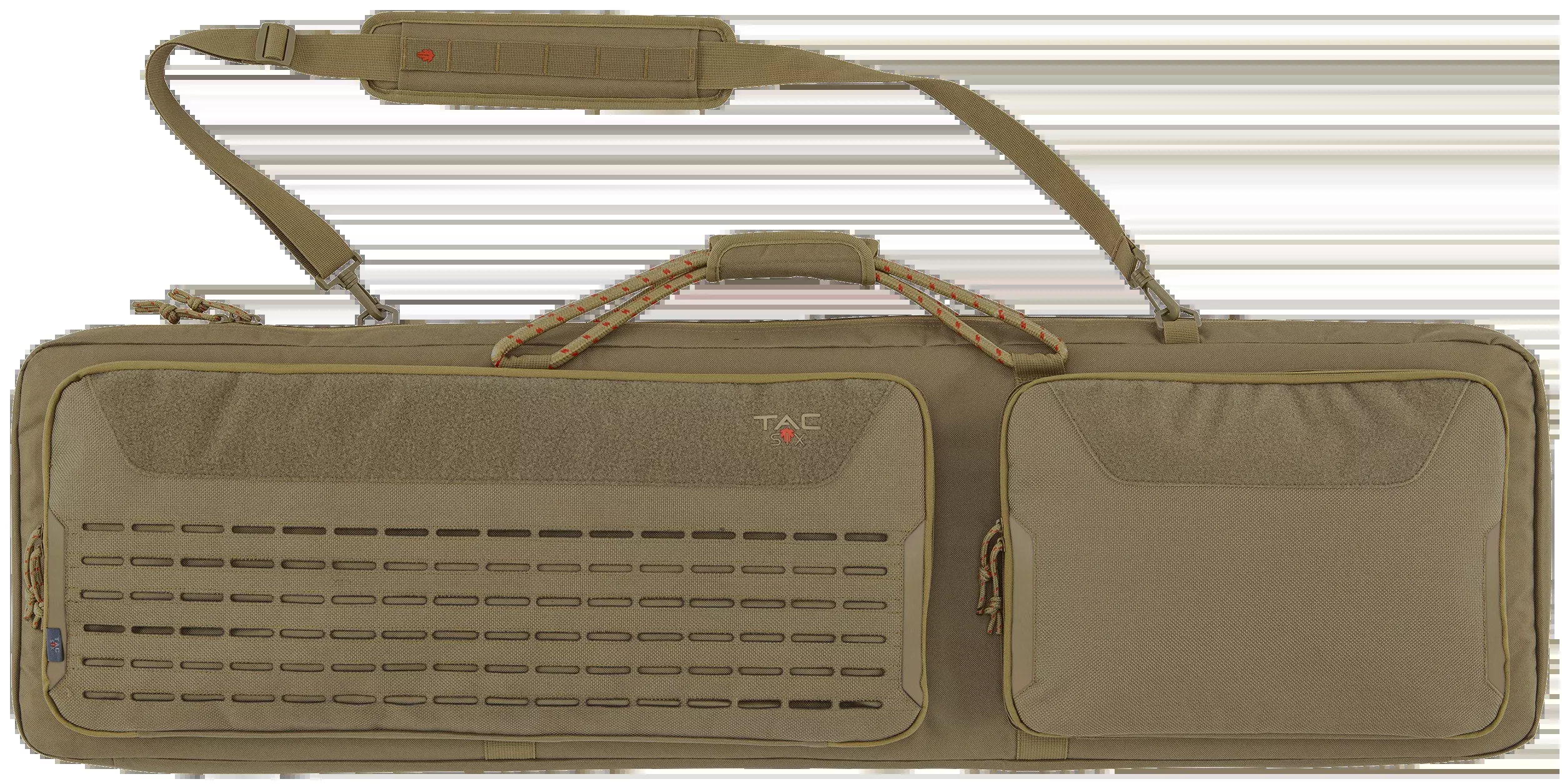 Tac Six Squad 46" Tactical Rifle Case Coyote 600D Polyester Lockable