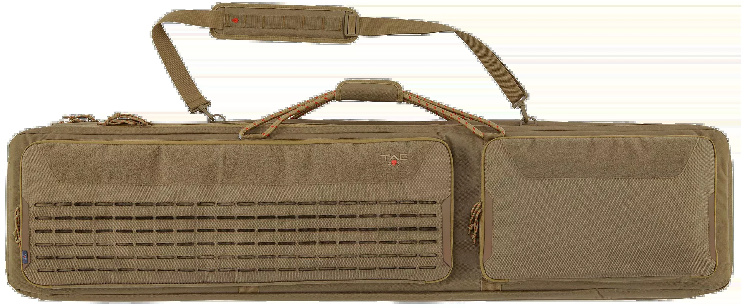Tac Six Unit 55" 2-Rifle Tactical Case Coyote 600D Polyester
