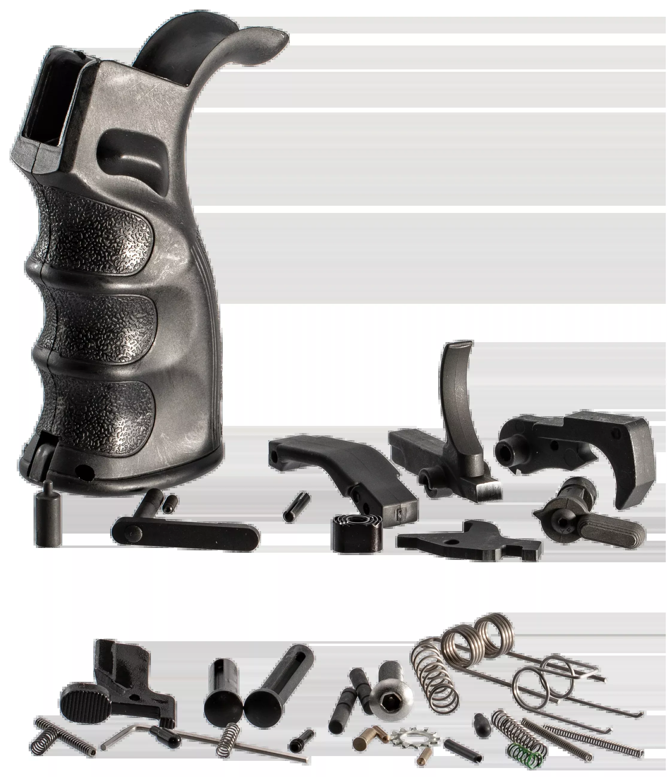 TacFire LPK02B308 AR-10 Lower Parts Kit 308 Win Black