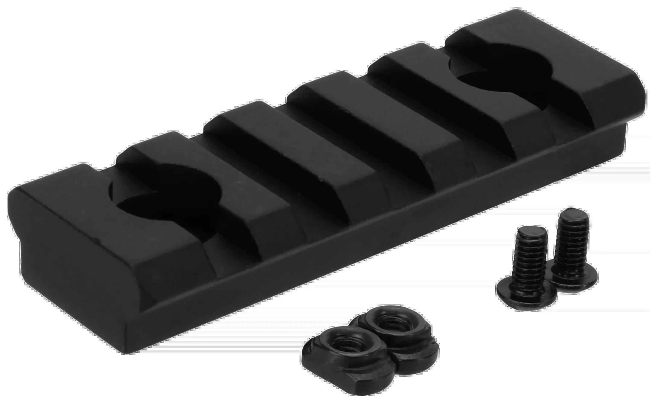 TacFire MAR105S M-LOK Accessory Picatinny Rail 2 3/8" 5-Slot Black Anodized
