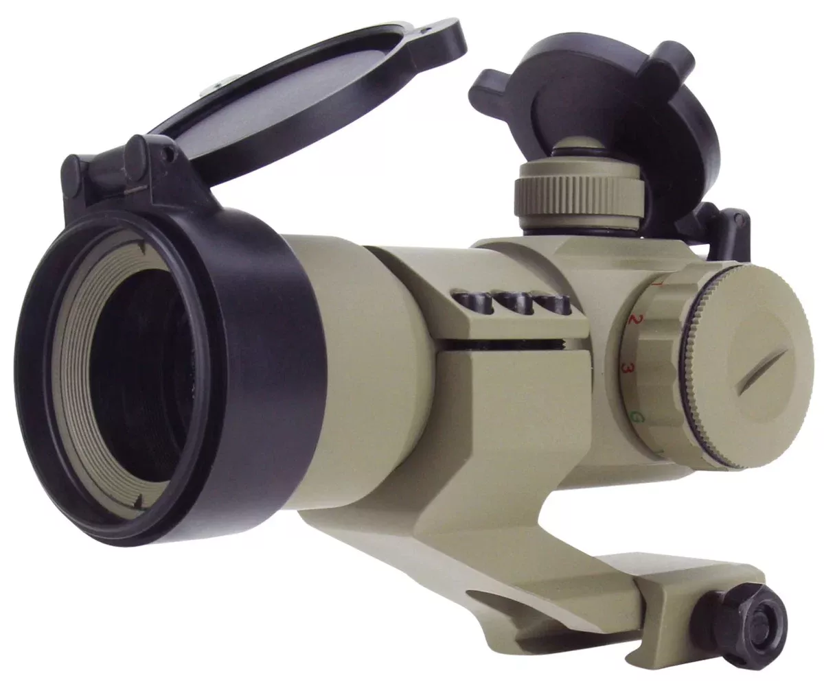 TacFire RD004T 1x30 Dual Illuminated Red/Green Dot SightTan 1 x 30 mm 2 MOA Dot