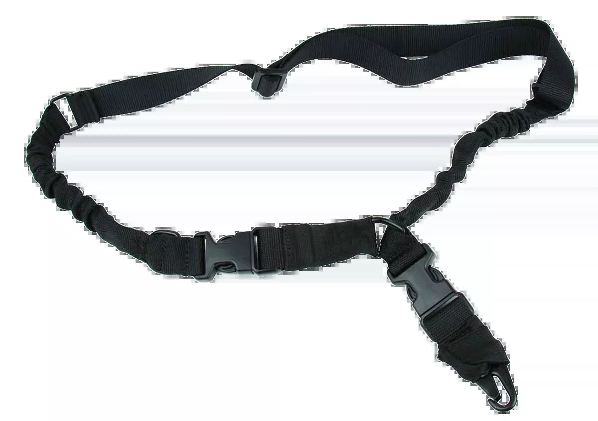 TacFire SL003B 2 To 1 Point Sling 30"-40" Black Nylon Adjustable Double Bungee Rifle