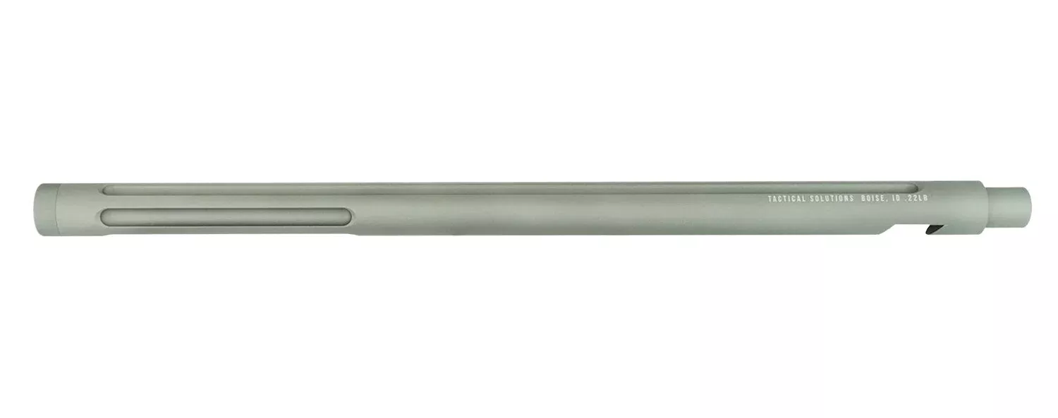 Tactical Solutions 1022TEGMG X-Ring Barrel 22 LR 16.50" Gunmetal Gray Finish Aluminum Material Bull with Fluting & Threading for Ruger 10/22