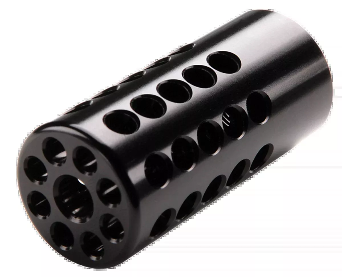 Tactical Solutions X-Ring Compensator .22 LR 1/2x28 Black Gloss Aluminum - Ruger 10/22