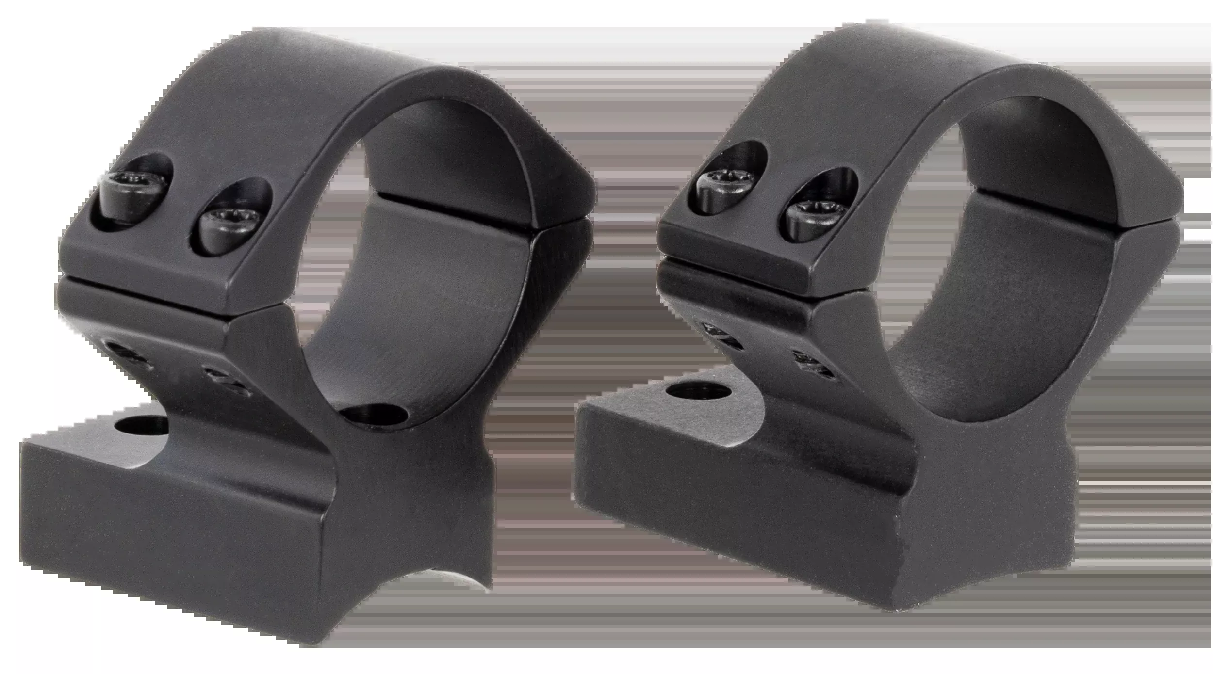 Talley 930706 Scope Mount/Ring Combo 1" Tube Weatherby Mark V Low Rings Non-Magnum Action 0 MOA - Black Anodized