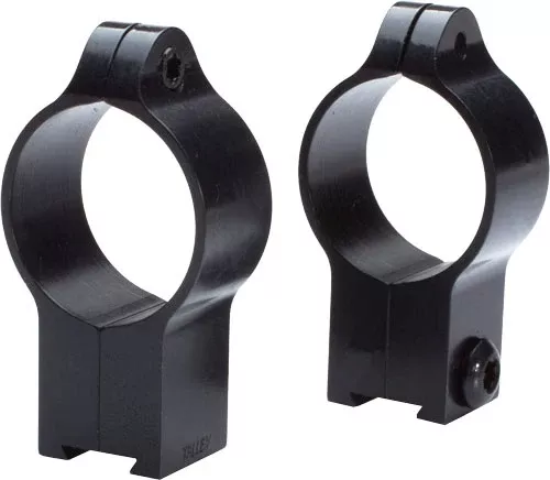 Talley Manufacturing 22TRH Rimfire 1" High Scope Rings - Anschutz 11mm Dovetail Black