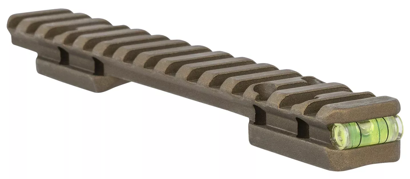 Talley P0MHC735ACI Picatinny Rail w/Anti-Cant Indicator Burnt Bronze Fits X-Bolt Short Action 20 MOA