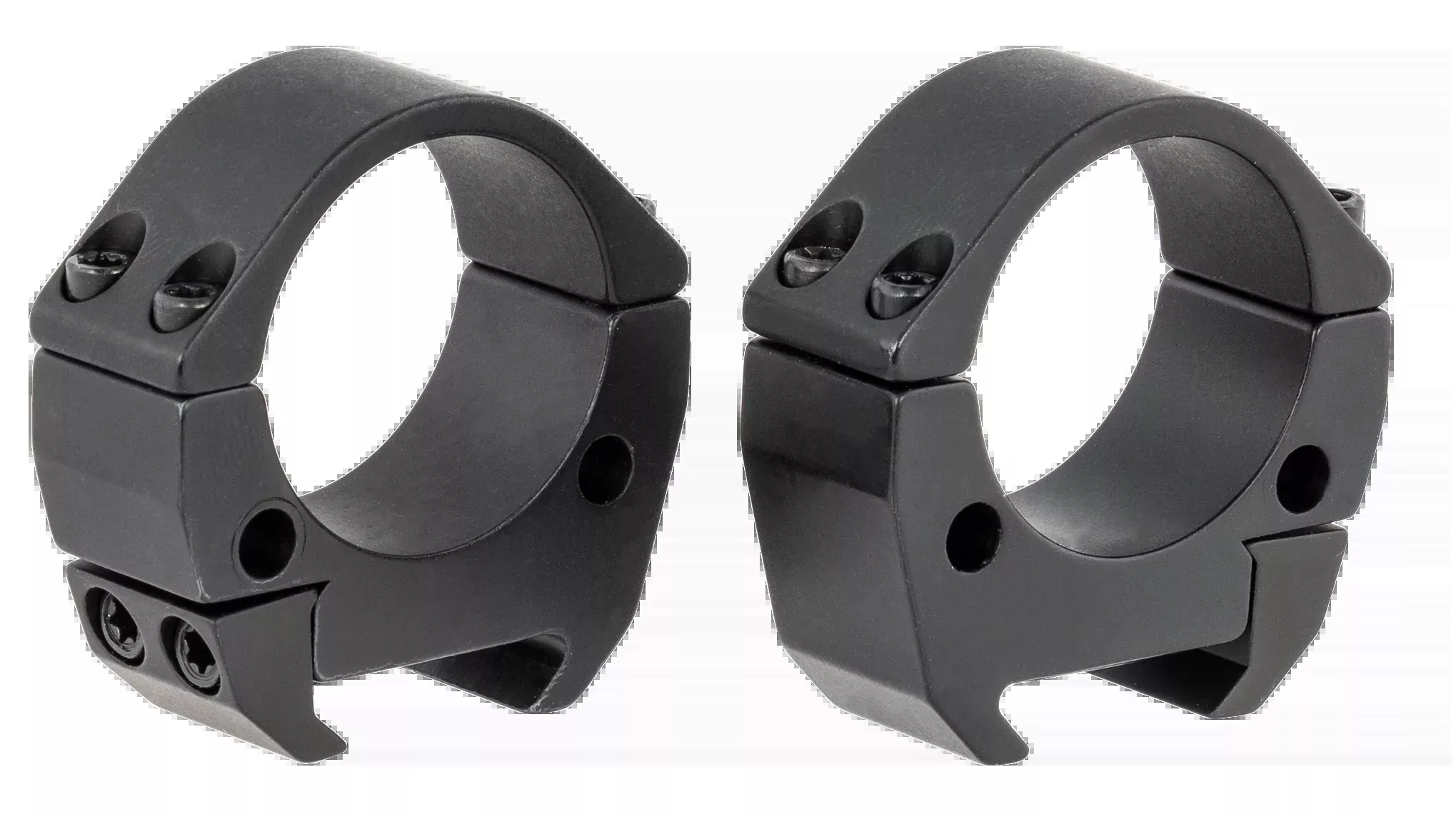 Talley TMS30L Modern Sporting 30mm Low Picatinny Scope Rings - Black Anodized Aluminum