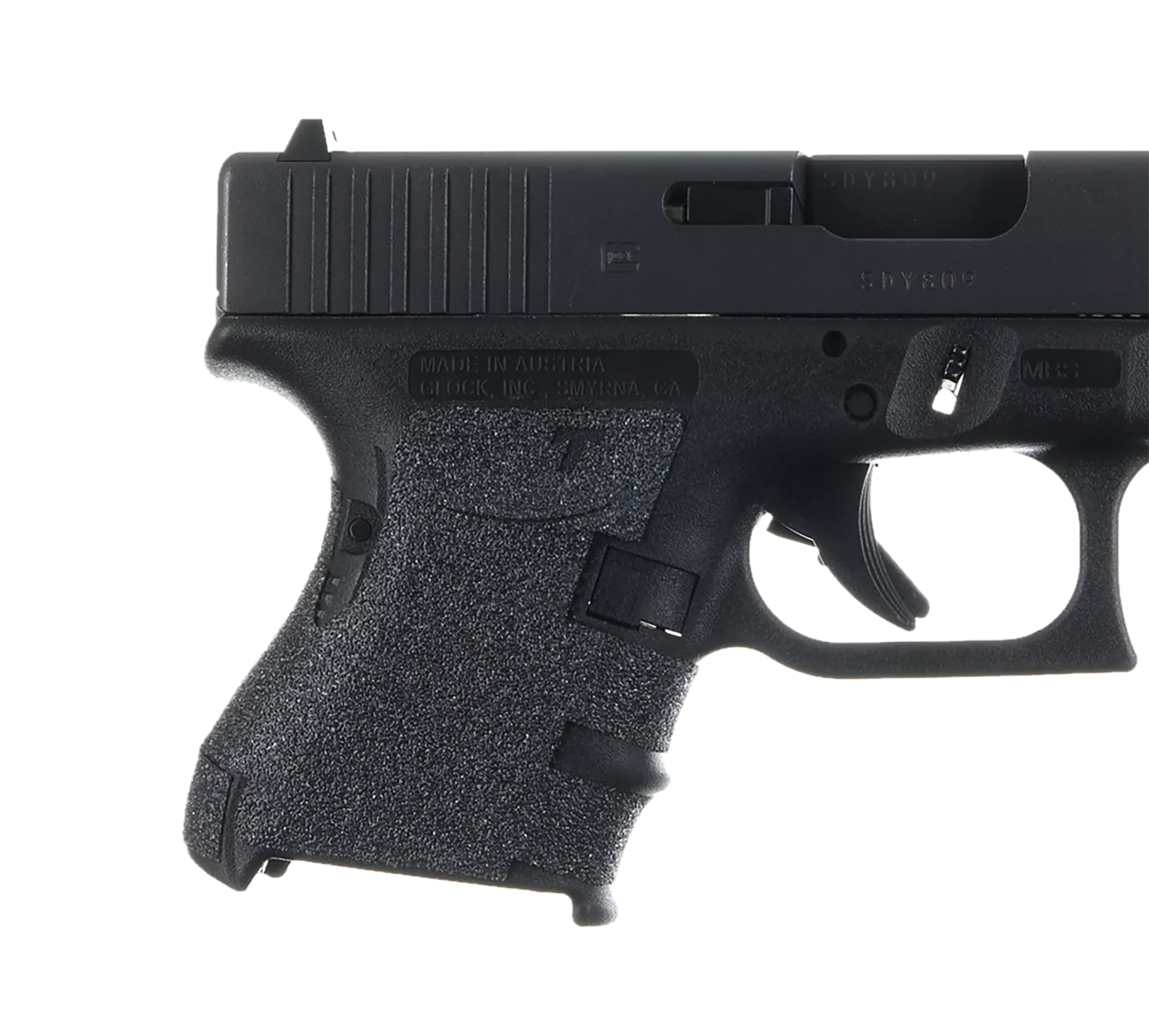 Talon Grips 105G Adhesive GripCompatible w/Glock 26/27/28/33/39 Gen3, Black Textured Granulate