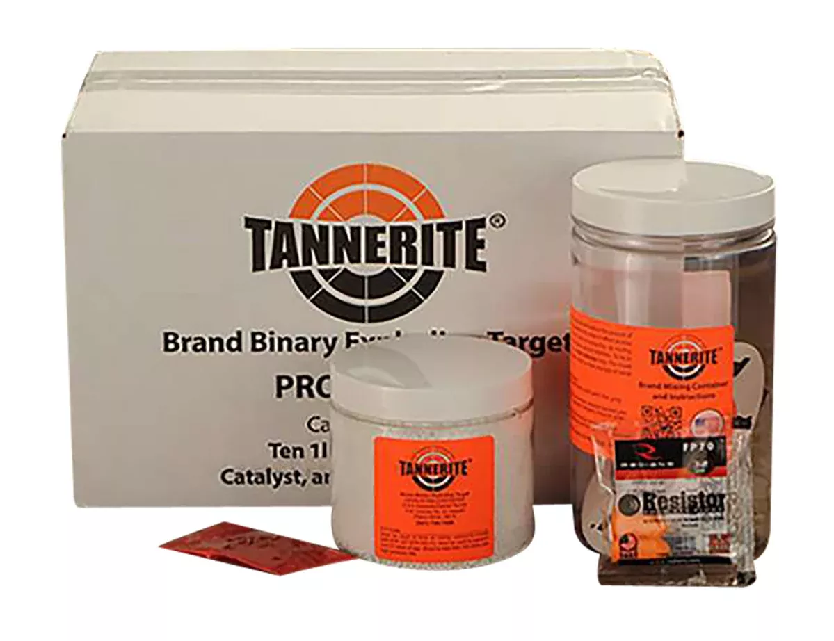 Tannerite 12PK10 1/2 Pound TargetImpact Enhancement Explosion White Vapor Centerfire Rifle Firearm 0.50 lb Includes Catalyst/Mixing Container 10 Targets