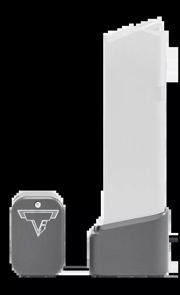 Taran Tactical Firepower Base Pad Kit Glock 19/23 +4/+5 - Titanium Gray