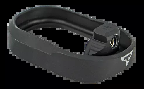 Taran Tactical Innovations Aluminum Carry Magwell - Glock 19 Gen 5 - Black Hard Coat Anodized