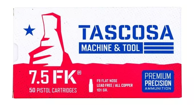 Tascosa Machine and Tool 7.5 FK 101gr Spoon Tip 50 Rd 12 Bx Case