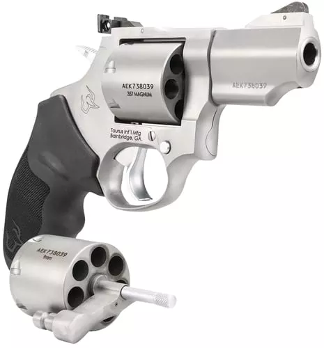 Taurus 2-692029 692Medium Frame 357 Mag/38 Special +P/9mm 7 Shot 2.50" Matte Stainless Cylinder/Frame/Barrel Transfer Bar Safety