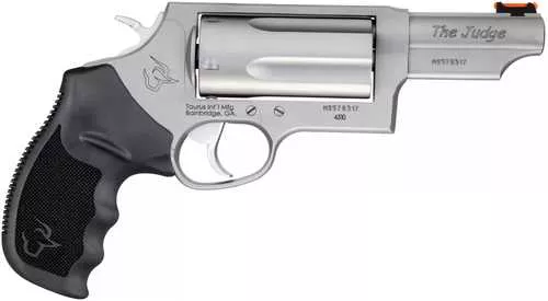 Taurus Judge Double Action Revolver .410 GAuge/.45 Colt 3" Barrel 5 Round Capacity Black Rubber Grips Stainless Steel Finish