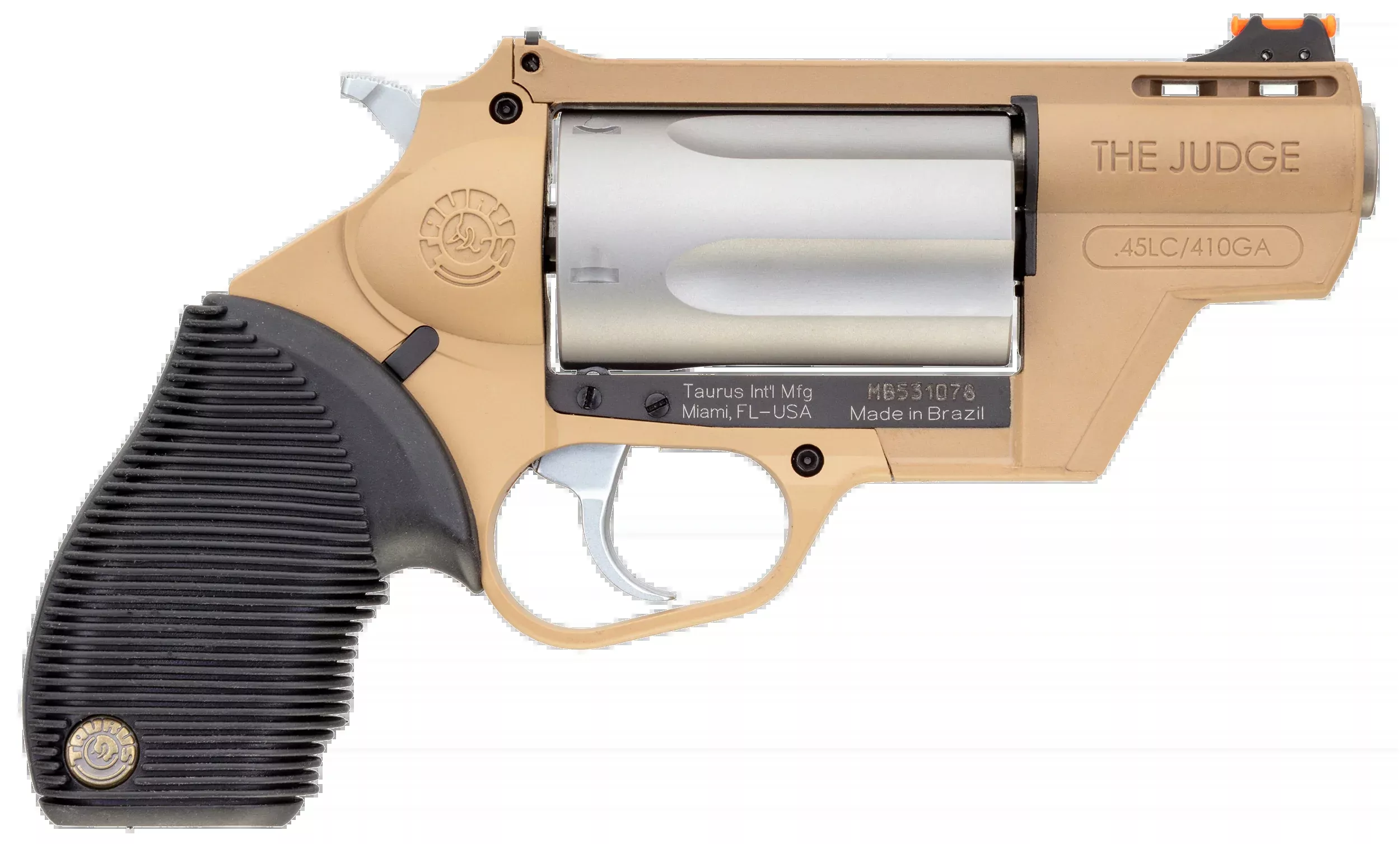 Taurus Judge Public Defender 45 Colt/410 2.5" 5-Shot Revolver - FDE
