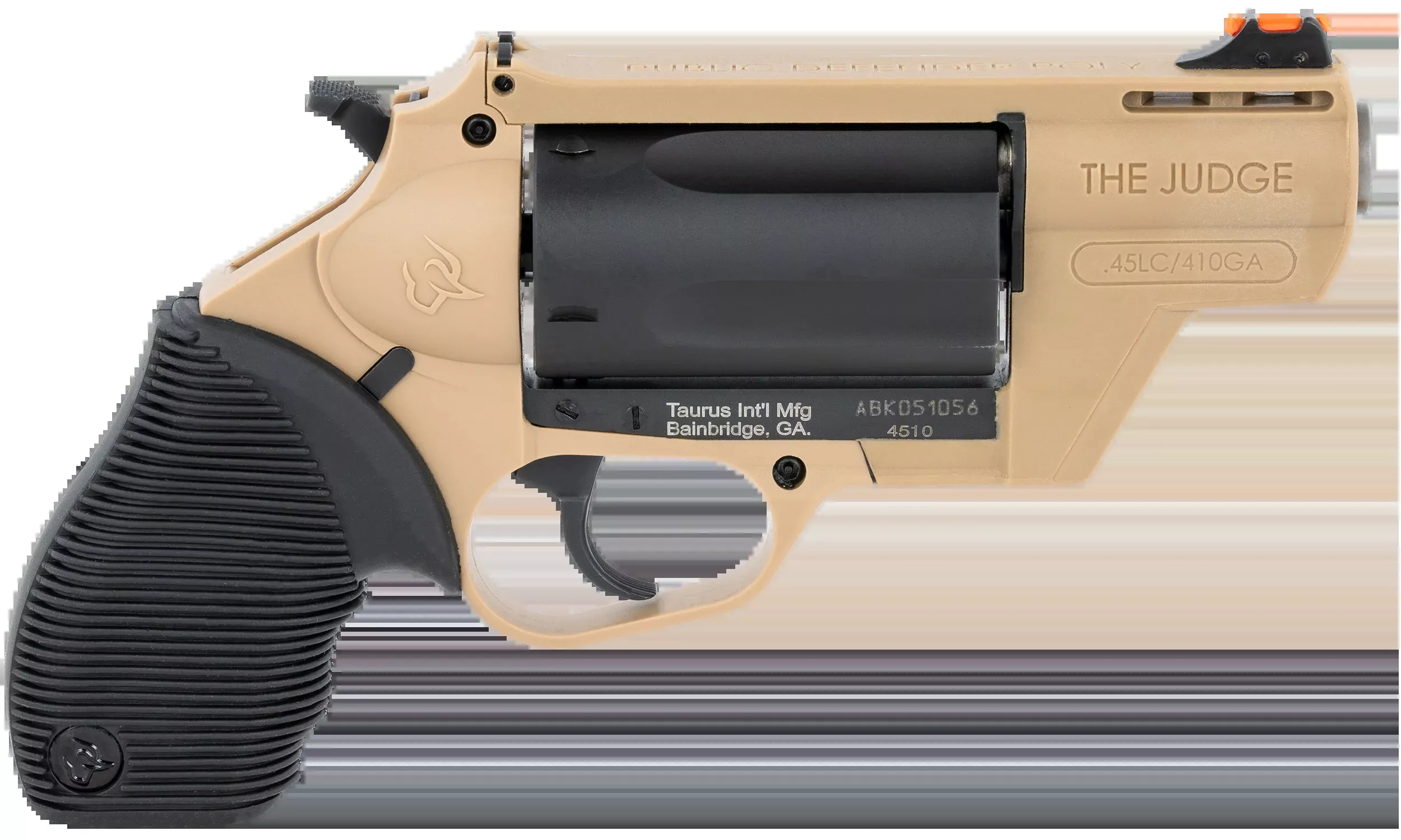 Taurus Judge Public Defender 45 Colt (LC)/410 Gauge 2.50" 5-Rd SAO Revolver - Flat Dark Earth