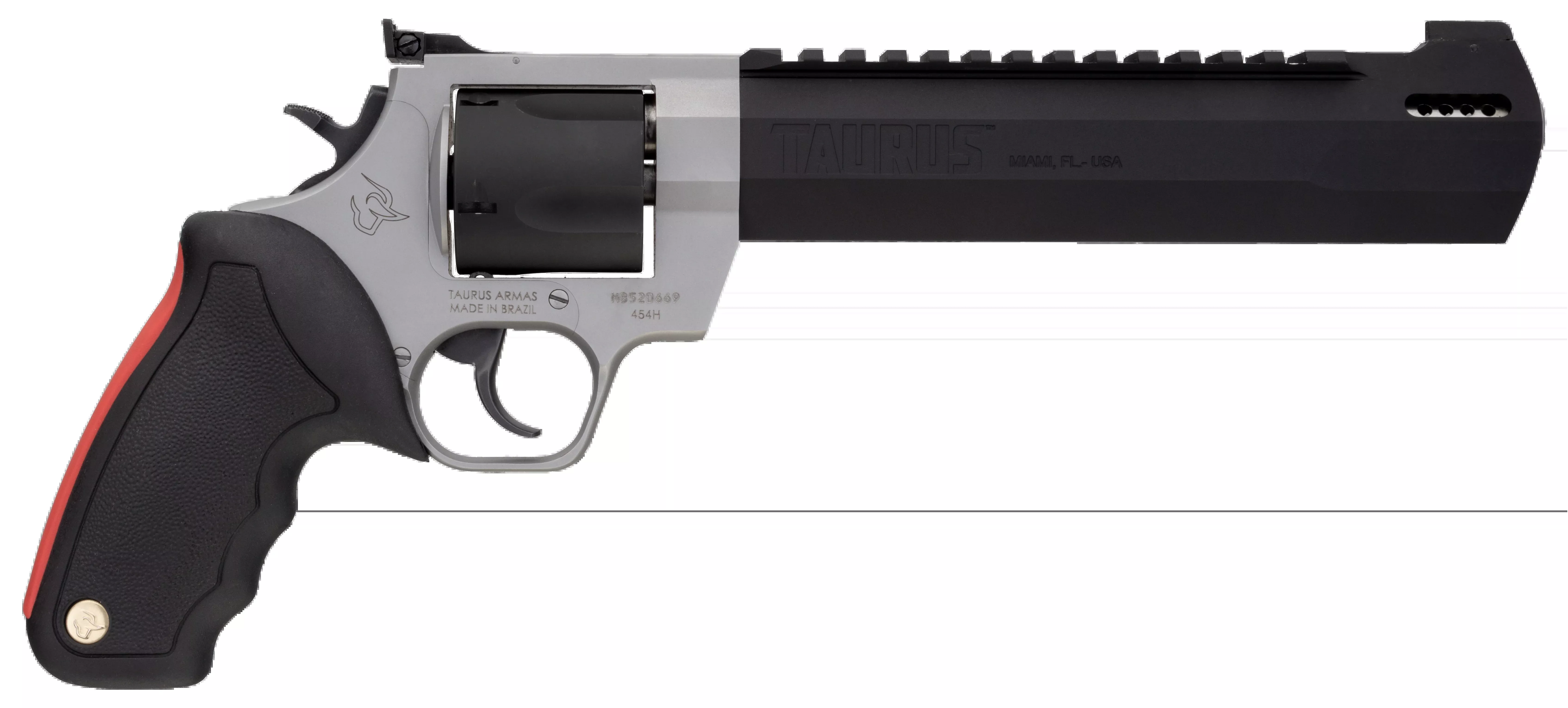 Taurus Raging Hunter 454 Casull 8.37" 5-Shot DA/SA Revolver - Matte Stainless / Black